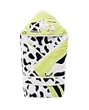 ミルク牛パターンソフトで快適なビット厚手のキルトベビー押さえつけるブランケット