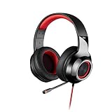 【日本正規代理店品】Edifier ゲーミングヘッドセット USB接続/7.1chバーチャルサラウンド レッド ED-V4RD