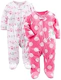 [Simple Joys by Carter`s Baby] [Simple Joys by Carter`s Baby Girls` 2-Pack Fleece Footed Sleep and P