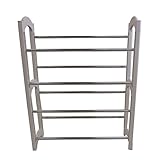 シューズラック 省スペース スリム S-6078 棚 ４段 シューズボックス ( 幅 61 × 奥行 18.5 × 高さ 78 cm ) ( 紳士靴 8足～12足 婦人靴 12足程 ) 軽い 軽量 腰高 下駄箱 靴入れ 靴箱 シューズボック