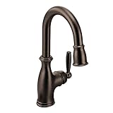 Moen 5985ORB Brantford One-Handle High Arc Pulldown Bar Faucet Featuring Reflex, Oil Rubbed Bronze [