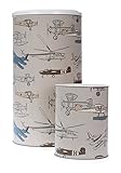 Glenna Jean Print Hamper and West Basket, Fly-by Airplane by Glenna Jean