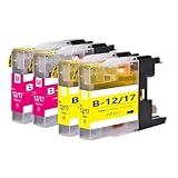 LC12 ブラザーbrother用互換インクカートリッジLC12Mマゼンタ2本 LC12Yイエロー2本 合計4本 対応機種：MFC-J6710 J5910 J6510 J960 J955 J860 J825 J810 J710 J705 DCP-J940 J925 J840 J740 J725 J540 J525