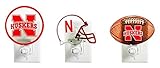 Nebraska Cornhuskers Glass Night Light – 3 Assorted – 18 Piece