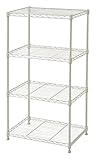 山善(YAMAZEN) メタルシェルフ(幅45 奥行30)4段 ホワイト MS-90434JG(WH)