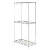 ドウシシャ メタルラック本体 クロームメッキ 幅61×奥行35.5×高さ213.1cm （耐荷重250kg） 3段 ＋延長2本（+31cm） SR60350000170CCNW-3