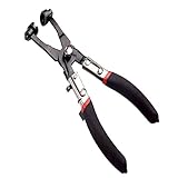 Perfk クランププライヤー　スイベル　9 インチ　フラット　パイプ　ホース　自動　修理ツール　多角度　