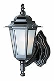 Trans Globe Lighting 4055 WH 14-1/2-Inch 1-Light Outdoor Up Wall Lantern, White [並行輸入品]