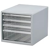 JEJ state レターケース浅3深1段 グレー (1個組)