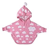 Baby Nest ベビー服 長袖カバーオール ロンパース バットスリーブ 女の子 男の子 コットン100% 秋冬用 ピンク 18-24M