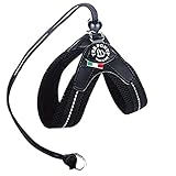Tre Ponti トレポンティ リベルタ ハーネス Liberta 小型犬 (2号/体重4～5kg/胴回り31～41) (2号/体重4～5kg/胴回り31～41, ブラック)