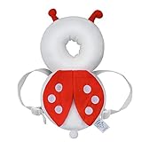 赤ちゃんのごっつん防止やわらかリュック LeHom 肩紐自由調整 多機能保護 柔らか素材 かわいいクッション 適用年齢6ヶ月～18ヶ月 (てんとう虫)