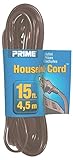 Prime Wire & Cable EC670615 15-Foot 16/2 SPT-2 3-Outlet Indoor Cord, Brown [並行輸入品]