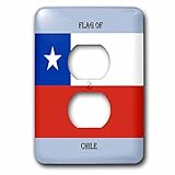 3dRose lsp_210412_6 Flag Of Chile - 2 Plug Outlet Cover [並行輸入品]