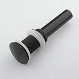 Hiendure 1.18-inch non-overflowポップアップバスルームシンクドレイン、オイルはブロンズ