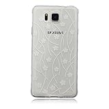 UNEXTATI Galaxy Alpha 用 ケース 耐衝撃 高品質 TPU ハード カバー 超薄型ケース 全面保護 脱着簡単 クリア 透明 Samsung Galaxy Alpha G850カバー