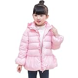 Vmasterstroke 子供服 ダウンコート 防寒コート キッズ ダウンジャケット アウターウエア フード付 女の子 男の子 ベビー服 ジュニア 軽量 保温 入園 通園 入学 通学 ライトピンク