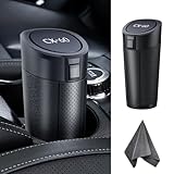CX-60 車用ゴミ箱 スリム ボトル型 ソフトゴミ箱 蓋を開ける2つの方法、CX-60 新型 CX-60 内装パーツ、小物入れ おしゃれ 車内便利 カー用品 +洗車タオル1枚