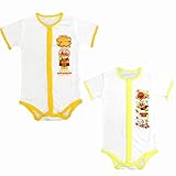 (バンダイ)BANDAIそれいけアンパンマン 半袖全開ボディスーツ 2枚組 イエロー-クリーム 80