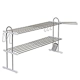 田窪工業所 伸縮置棚 2段 幅52~91cm お買得セット PP2-90LK