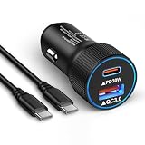 シガーソケット usb-c 急速充電 [48W/PD30W+QC18W] 車 充電器 PD3.0 QC3.0 急速充電 [60W USB-C 充電ケーブル 付き/1.83m*1本] ソケット [12v-24車類対応 ] シュガーソケット 車載充電器 Galaxy/Xperia その他Android各種対応