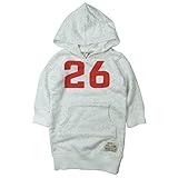 《H28年秋冬物》KICKY VILLAGE(キキイ ビレッジ) カラーチップ30/10裏毛26ロング丈フードトレーナー 100cm/ホワイト NO.KV-15419