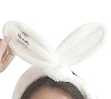 ふわふわワイヤー入り うさ耳 ヘアバンド　お風呂 ターバン