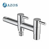 AZOS 水栓・給水部品 蛇口 洗濯機の蛇口 単一冷水栓 壁付 真鍮製 PJTB013-2