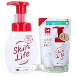 【まとめ買い(本体1個詰替1個)】 カウ ブランド スキン ライフ 薬用 泡のふんわり洗顔 シトラスブーケの香り 本体160ml 詰替140ml