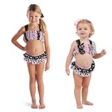 マッドパイ　ベビー　ビキニ　水着　6-9ヶ月　9-12ヶ月　12-18か月　2歳　3歳　4歳　Polka Dot Ruffle Bikini (9-12ヶ月)