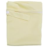 KINDOYO ウェットバック(防水バッグ) 可愛い オムツ・おしりふき・着替え・タオル・水着・お風呂用品 (ベージュ)