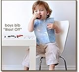 Icky Eco Friendly Disposable Bibs (blue blast off) by icky [並行輸入品]