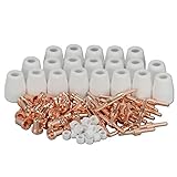 100個 プラズマカッター ノズル 電極 (拡張) シールドカップ ガスリング PT-31 LG-40 JG-40に適合 CUT30 40 50 消耗品