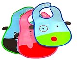 よだれかけ スタイ 防水 ビブ 3枚 セット 食事 スナップ 三角 タオル ガーゼ シンプル 女の子 ベビー 赤ちゃん 出産祝い ギフト おしゃれ かわいい (男の子)