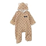 (チャックル) chuckle くまみみフード付きバギーオール ベージュ 50-70cm P5339-00-50