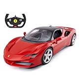 1/14ラスターフェラーリSF 90 Stradaleラジコンカー、フェラーリSF 90モデル車男の子おもちゃ車、2.4 G