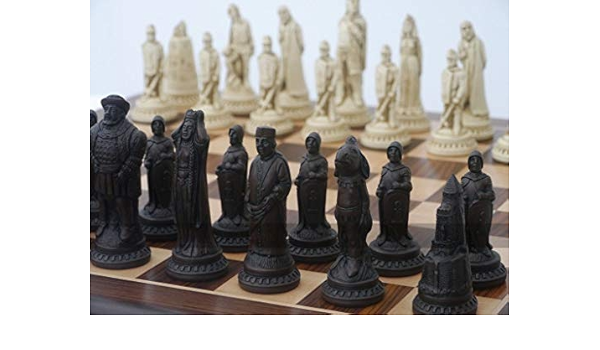 スペシャル限定品 特別価格shakespeare Ornamental Chess Set Creamandbrown No Board 好評販売中 豪華 Www Brandingby8 Com