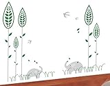 Pop Decors PT-0029-Va Beautiful Wall Decal Elephant and Little Forest [並行輸入品]