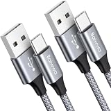 USB Type C ケーブル【1m 2本】タイプc ケーブル Baiwwa USB-C to USB-A 急速充電 高速データ転送 iPhone16/15 iPhone16/15 Pro、Xperia、Galaxy S10 S9 A20 A21、Switch,その他Android USB-C機器対応(イヤホンに非対応)