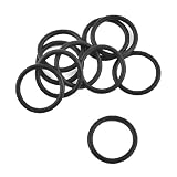 Hi joy オイルシールOリング　ラバー製　ブラック　円形の断面　自動車　電気器具　23mm x 2.5mm　10個入り
