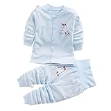 赤ちゃんの下着 新生児の綿のカジュアルセット 赤ちゃんの服セット ファッション ハイウエストのパンツ 多色のベビー服ー2点セット