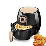 新しいエアフライヤー、自動インテリジェントフライドマシン、1400W高出力家庭用電気フライヤー、黒、レシピ、健康調理用フードオーブン