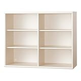 小島工芸 日本製 組立不要 健康仕様のFフォースター 耐荷重に優れた中がしっかりつまった丈夫な棚板 高さ95.2cm オープンラック OF-120オープン ウッディホワイト [幅120.2cm 奥行41cm] 2311746