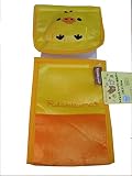 キイロイトリ リラックマ (オレンジ＆ブラウン)　トイレ トイレットペーパーホルダー ロールペーパーカバー トイレ用品 San-X認証シール付き