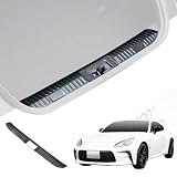 車種専用用品 トヨタ GR86 (ZN8型) ／スバル BRZ(ZD8型)専用 リアハッチ スカッフプレート ステップガード IMP282 ステンレス カーボン調 ブラック 両面テープ付き