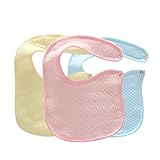 [Jiyaru] 3枚セットベビービブ 柔らか 出産祝いビブ プレゼント前掛け 涎掛け 赤ちゃん コットン