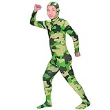 ピュア 全身タイツ 総柄 迷彩