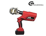 CGOLDENWALL 　16~300mm²電動油圧ハイドロプライヤー　銅アルミ端子の圧着に　ダイス11種付油圧圧着ペンチ　★ヘッド360度回転可能★ ★LEDライト★【一年安心保証】