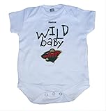 Minnesota Wild Wild Baby Infant Onesieサイズ6 – 9ヶ月ボディースーツクリーパー – ホワイト