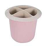 実用的箸ホルダースプーンフォークホルダー食器オーガナイザー、ピンク